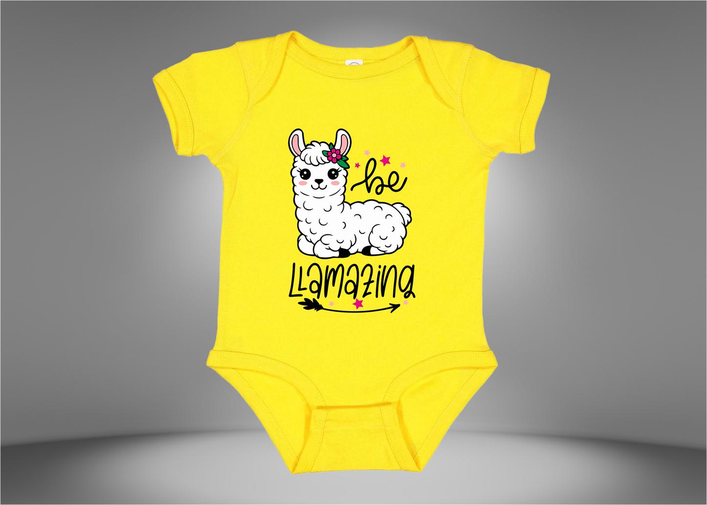 Be Llamazing Baby Rib Bodysuit Onesies