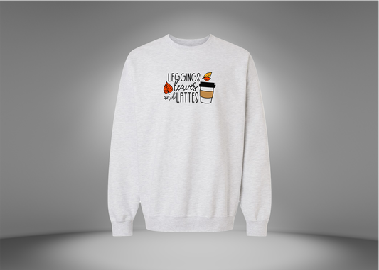 Leggings, Leaves & Lattes Sweatshirt