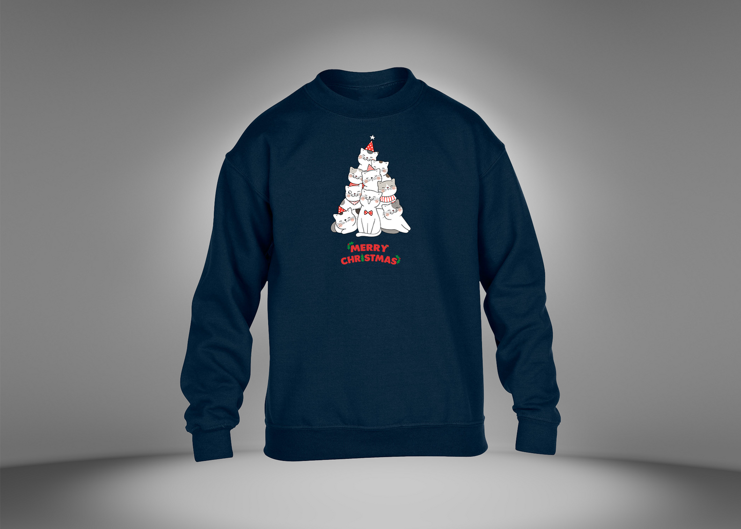Merry Christmas Cats Youth Sweatshirt