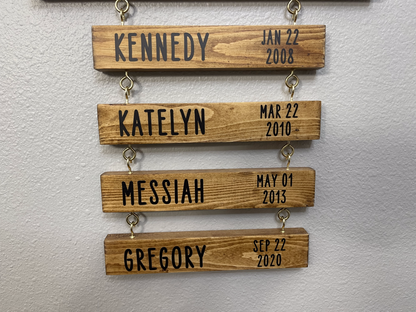 Our Family Wood Sign