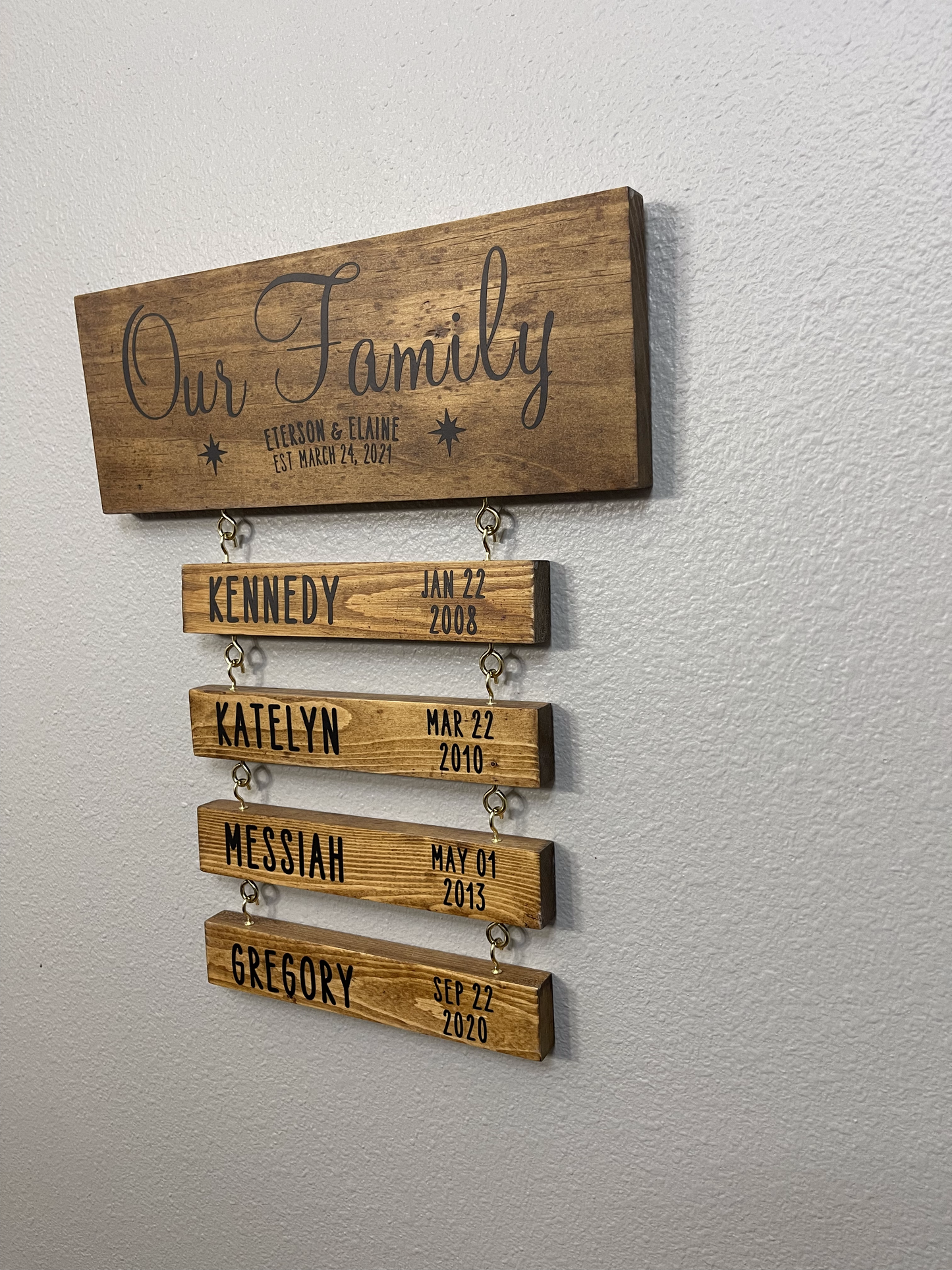 Our Family Wood Sign