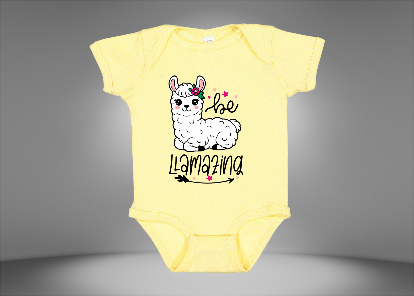 Be Llamazing Baby Rib Bodysuit Onesies