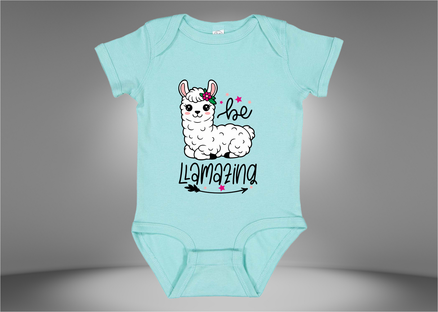 Be Llamazing Baby Rib Bodysuit Onesies