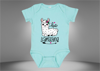 Be Llamazing Baby Rib Bodysuit Onesies