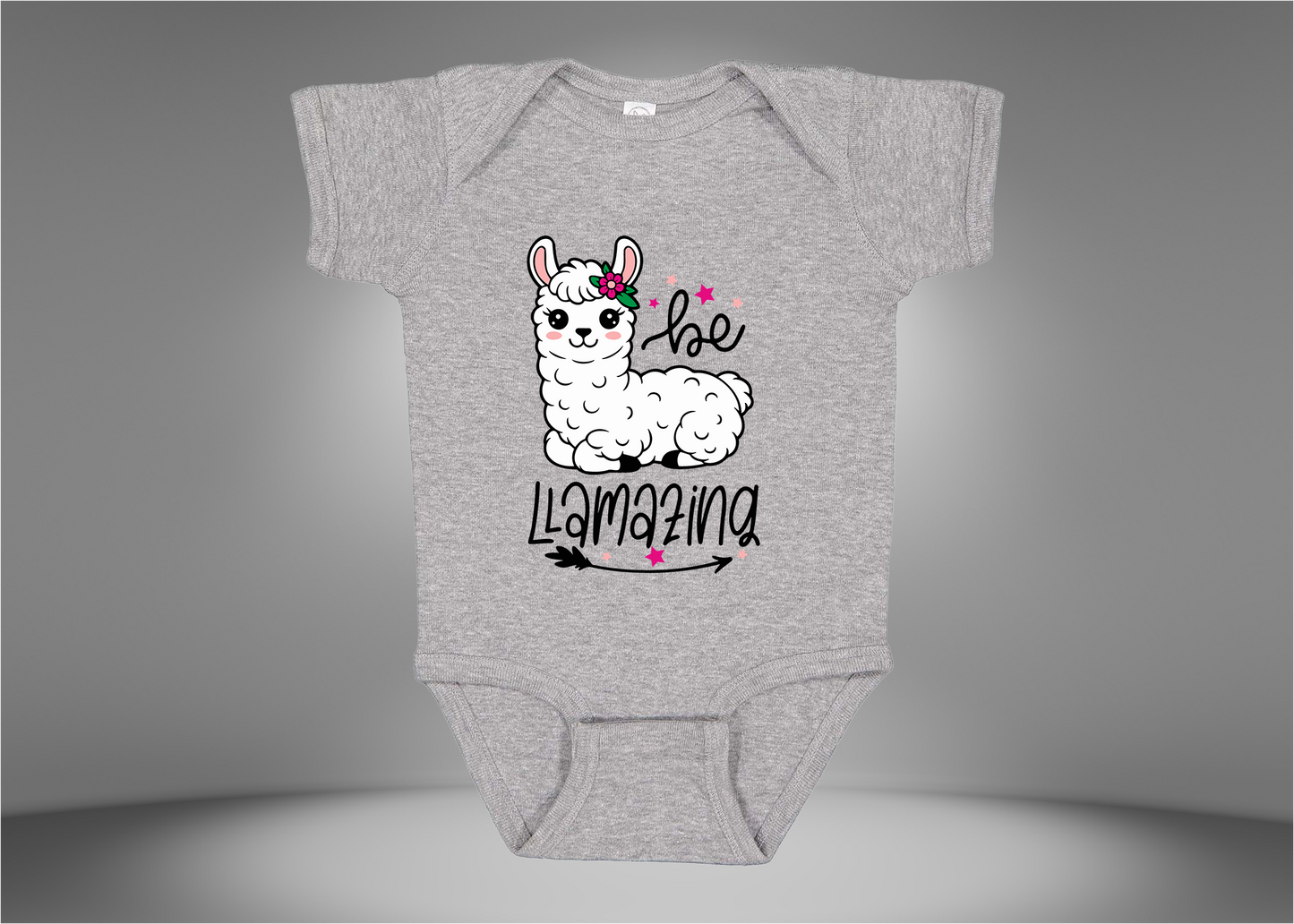 Be Llamazing Baby Rib Bodysuit Onesies