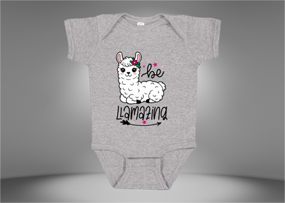Be Llamazing Baby Rib Bodysuit Onesies