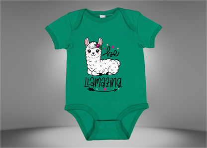 Be Llamazing Baby Rib Bodysuit Onesies