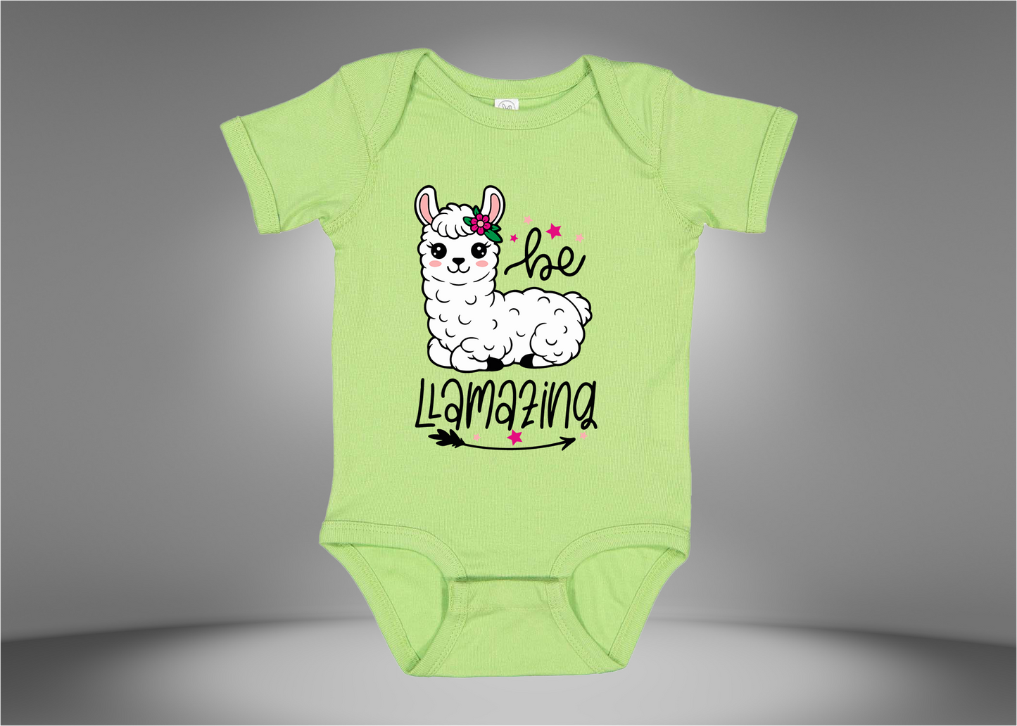 Be Llamazing Baby Rib Bodysuit Onesies