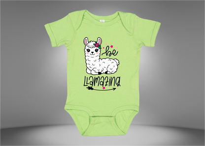Be Llamazing Baby Rib Bodysuit Onesies