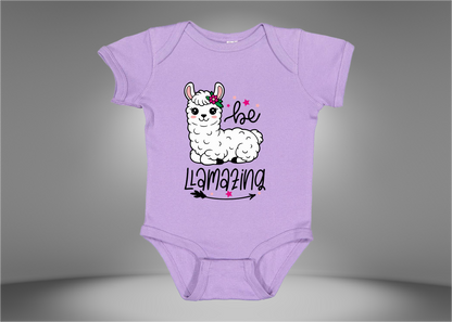 Be Llamazing Baby Rib Bodysuit Onesies
