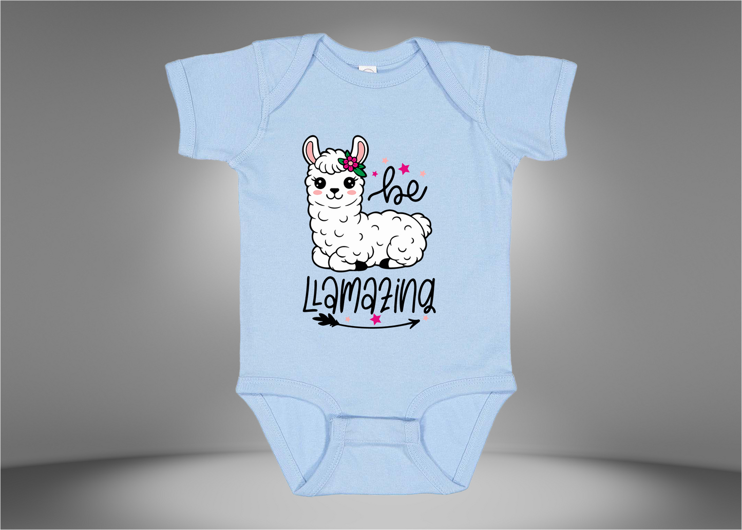 Be Llamazing Baby Rib Bodysuit Onesies