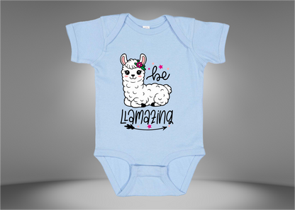Be Llamazing Baby Rib Bodysuit Onesies