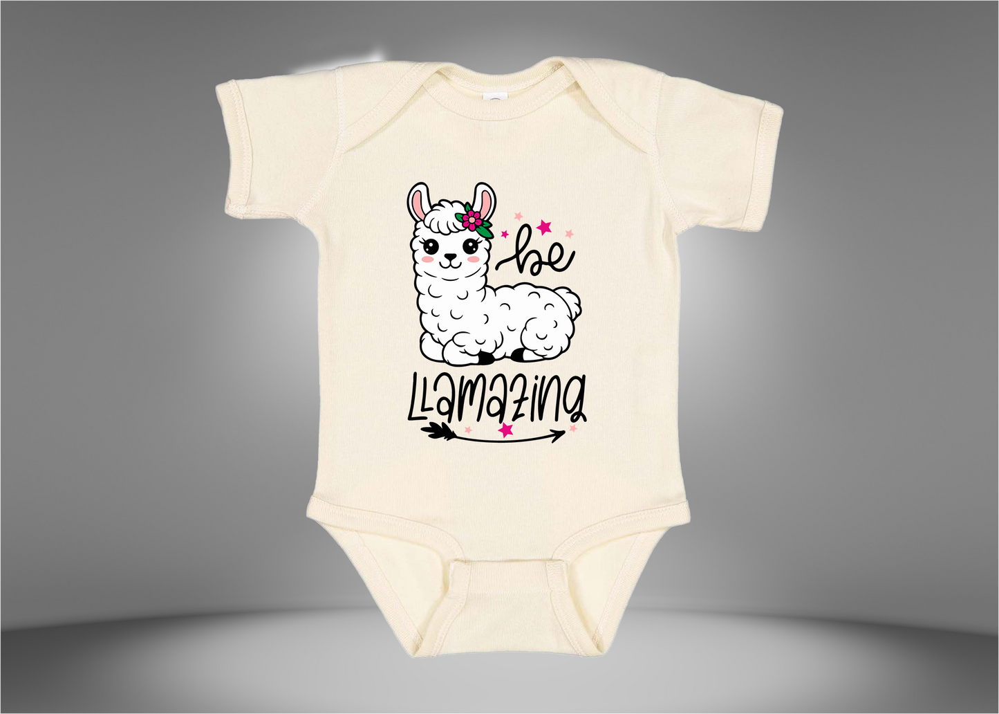 Be Llamazing Baby Rib Bodysuit Onesies
