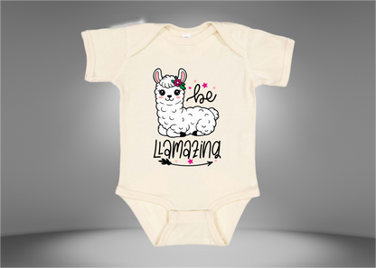 Be Llamazing Baby Rib Bodysuit Onesies