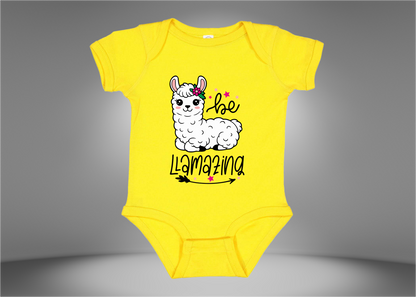 Be Llamazing Baby Rib Bodysuit Onesies