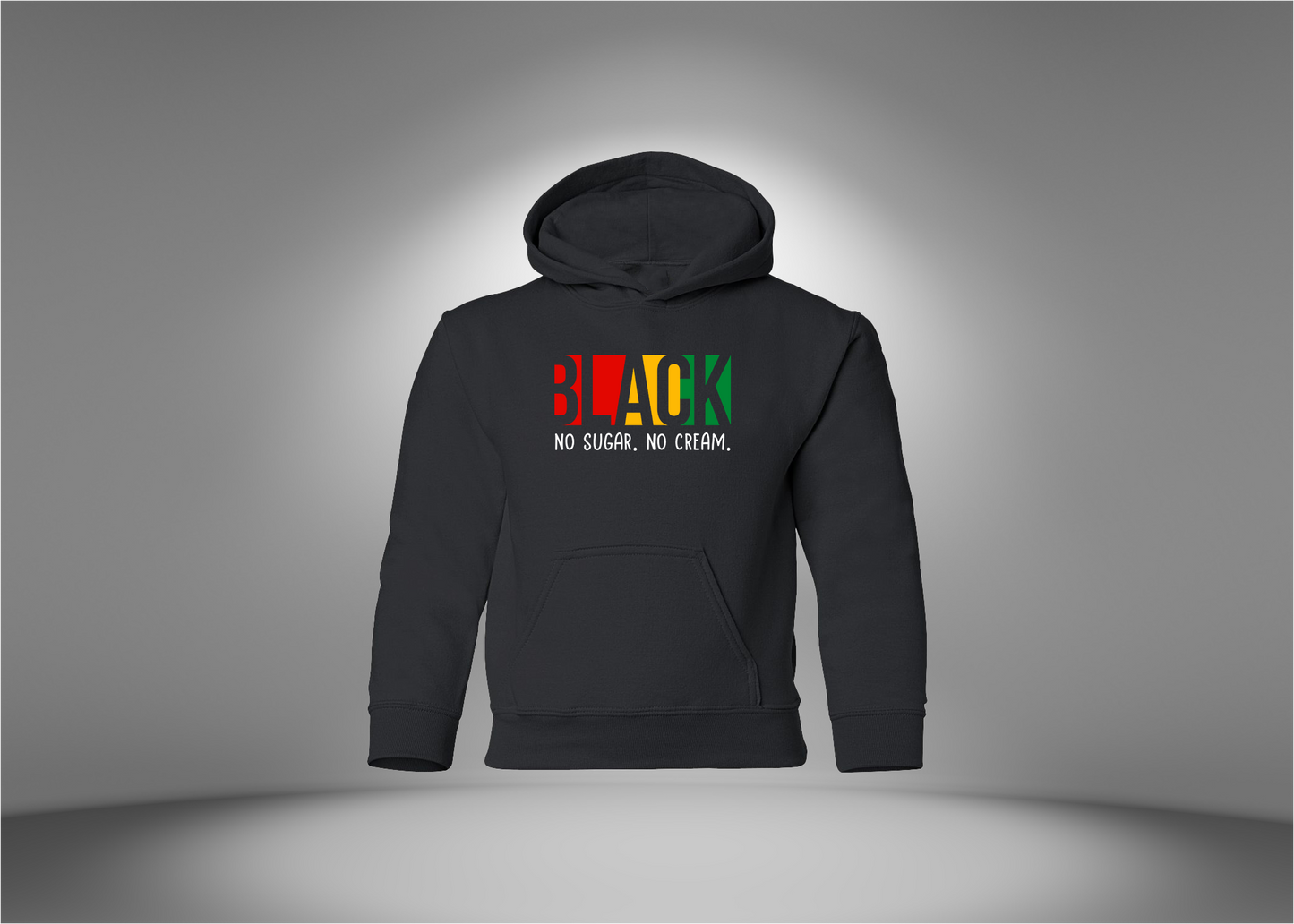 Black No Sugar. No Cream. Youth Hoodie