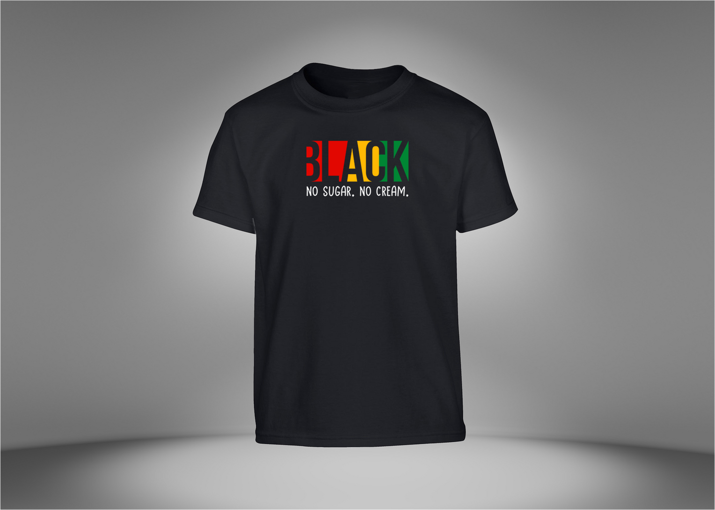 Black No Sugar. No Cream. Youth T-Shirt