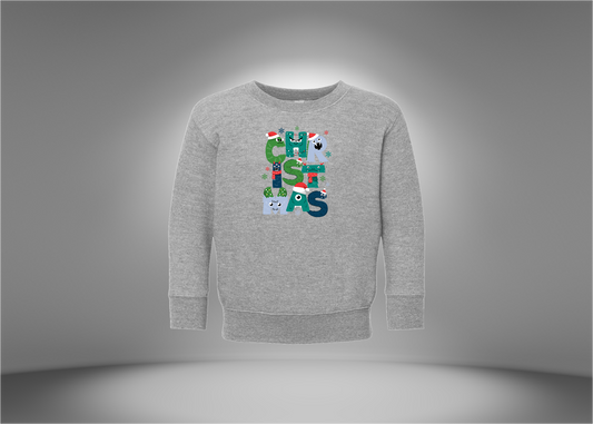Christmas Monster Toddler Sweatshirt