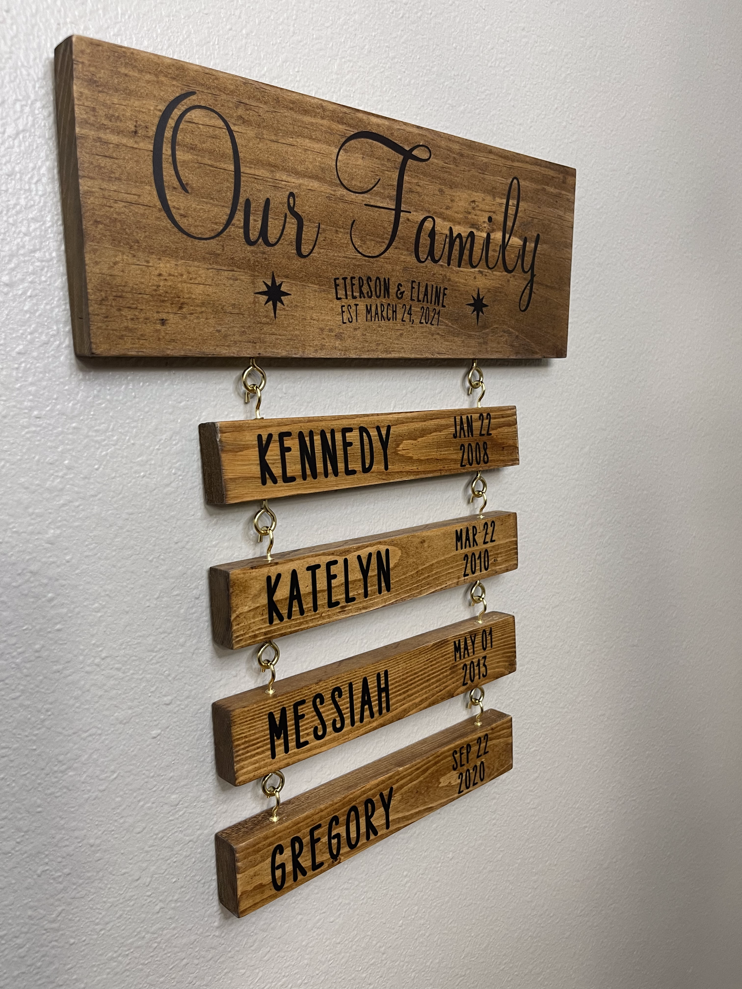 Our Family Wood Sign