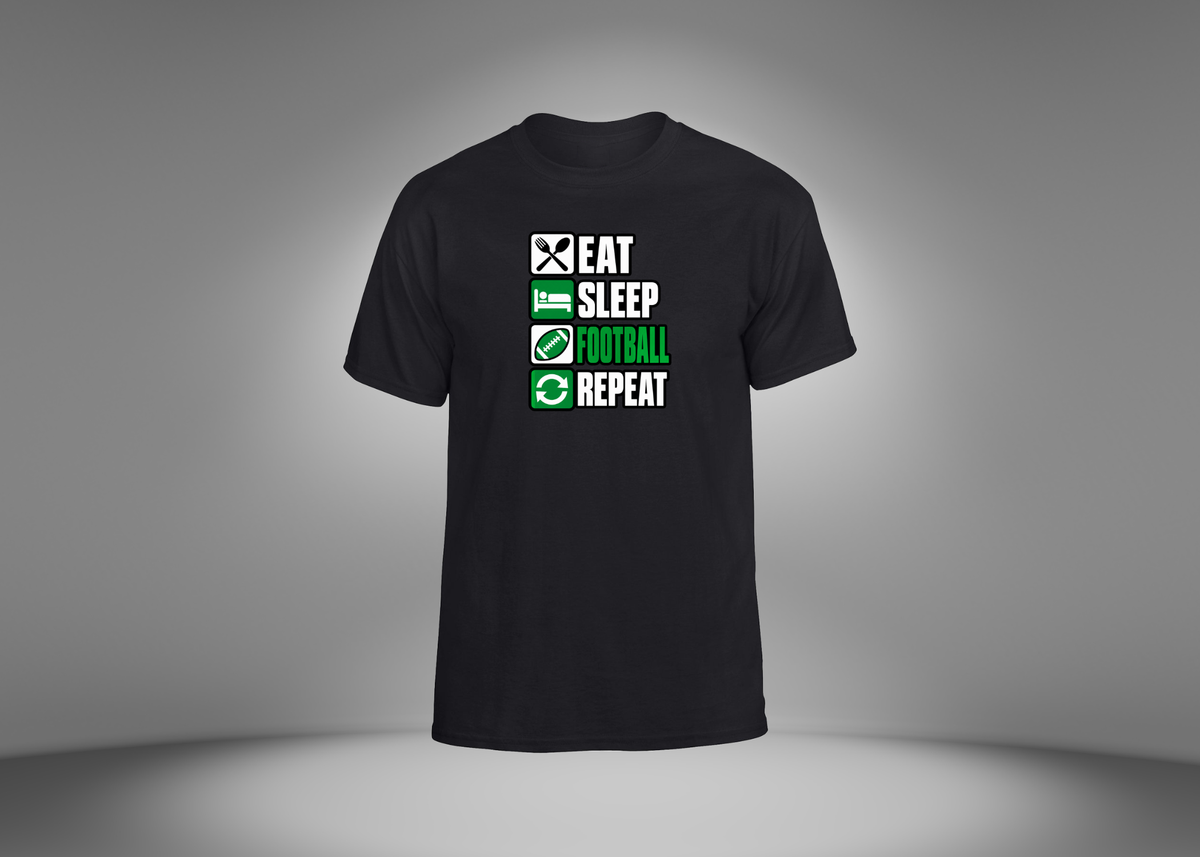 Eat Sleep Football Repeat Unisex T-Shirt