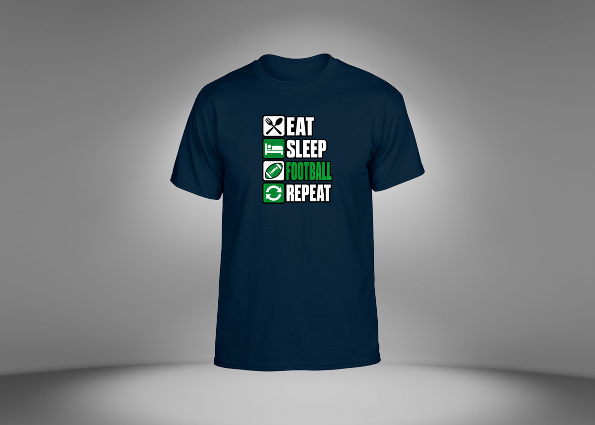 Eat Sleep Football Repeat Unisex T-Shirt