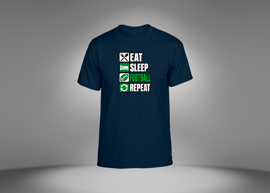 Eat Sleep Football Repeat Unisex T-Shirt
