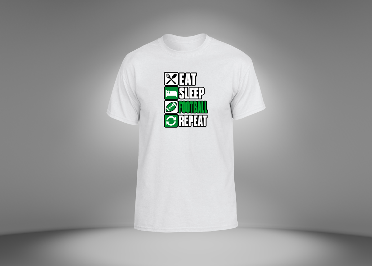 Eat Sleep Football Repeat Unisex T-Shirt