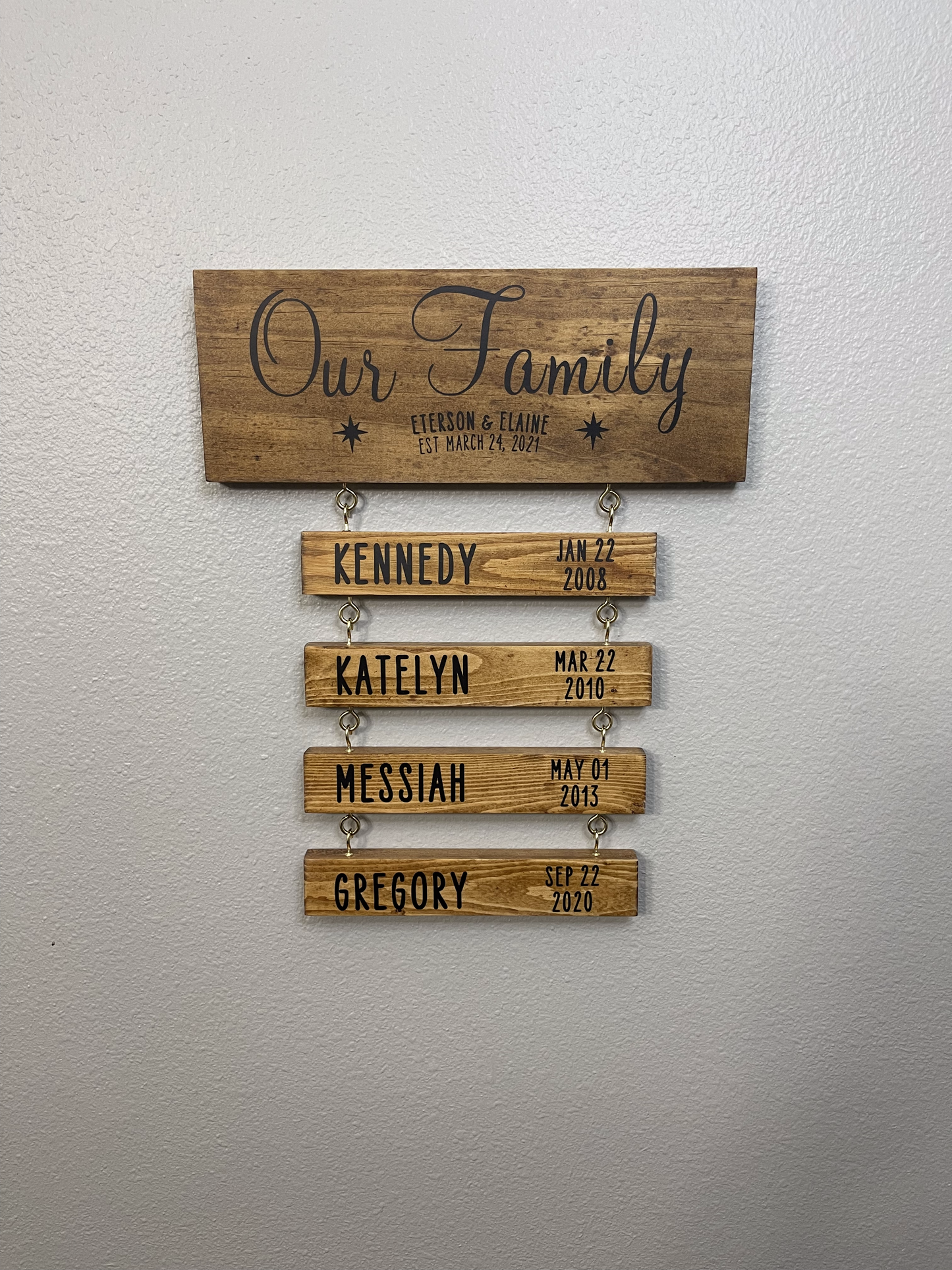 Our Family Wood Sign