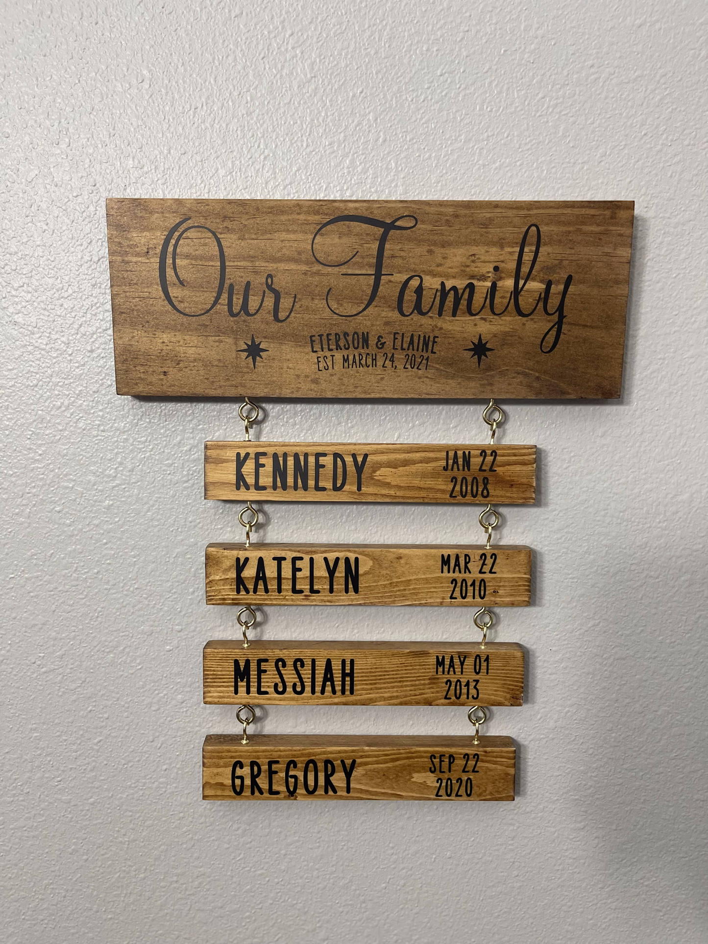 Our Family Wood Sign