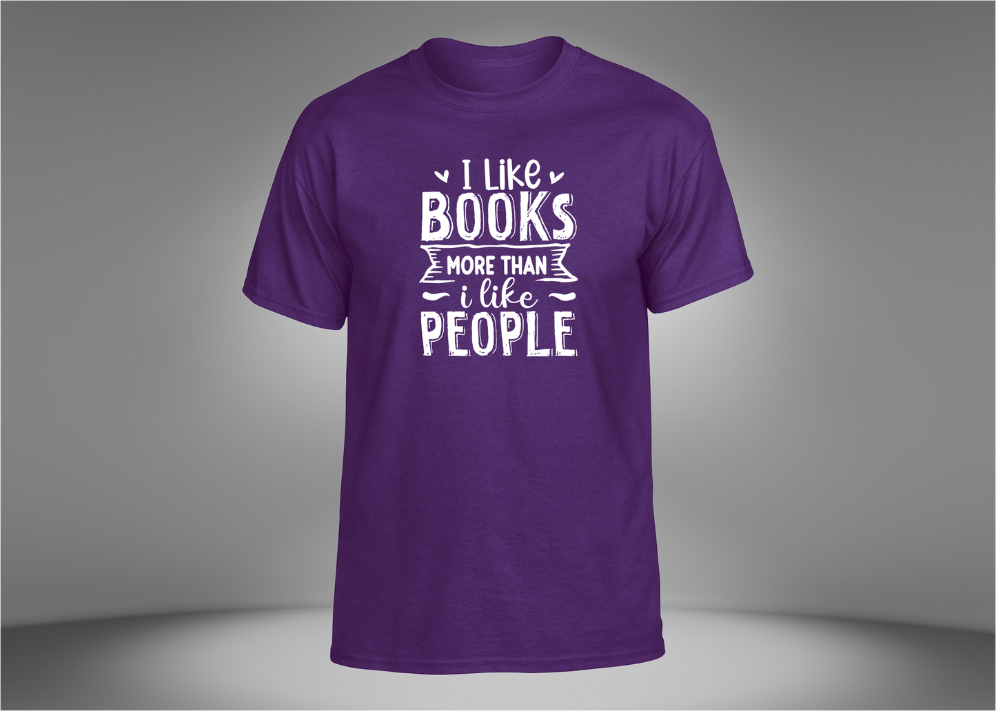 I Like Books More Than People Unisex T-Shirt