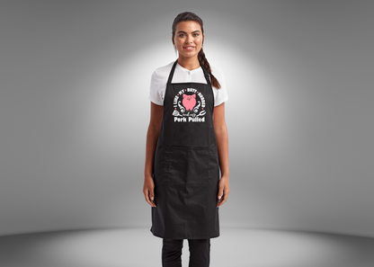 I like My Butt Rubbed and My Pork Pulled Black Apron