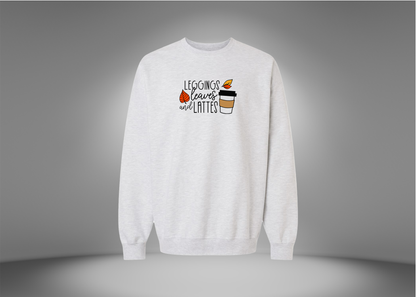 Leggings, Leaves & Lattes Sweatshirt