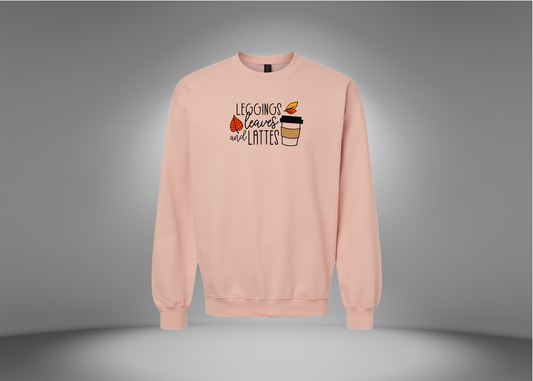 Leggings, Leaves & Lattes Sweatshirt