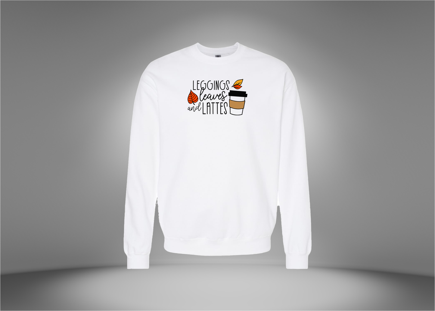 Leggings, Leaves & Lattes Sweatshirt