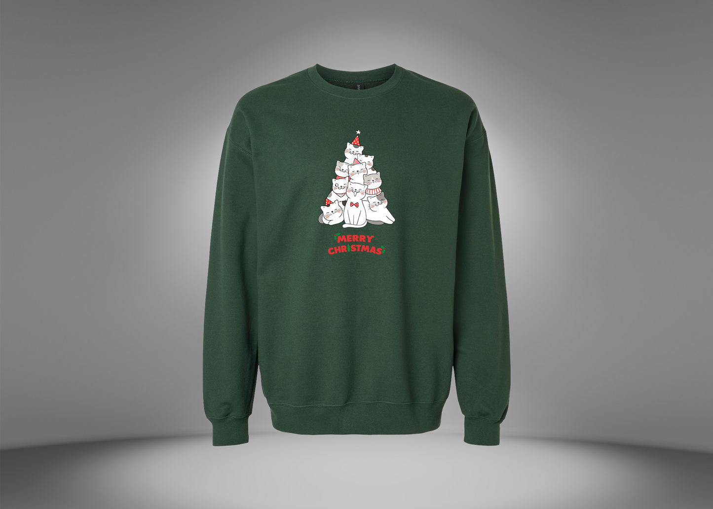 Merry Christmas Cats Sweatshirt