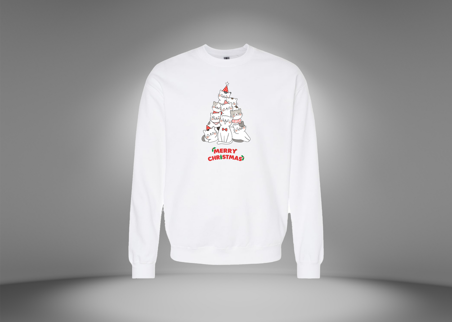 Merry Christmas Cats Sweatshirt