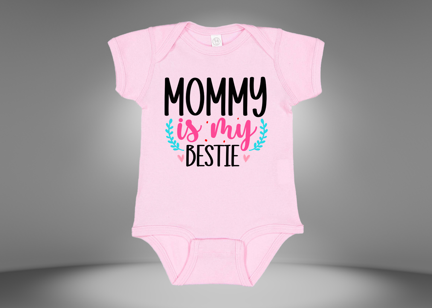 Mommy Is My Bestie Rib Bodysuit Onesies