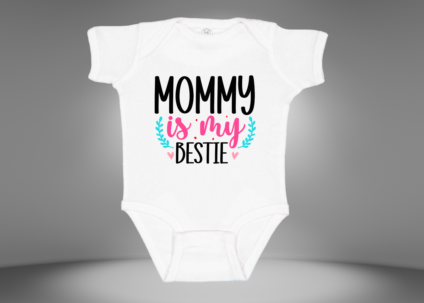 Mommy Is My Bestie Rib Bodysuit Onesies