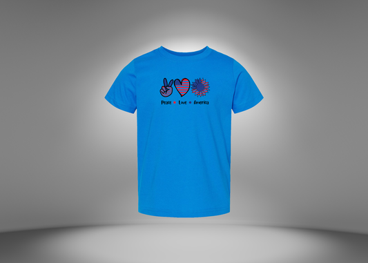 Peace Love America Toddler T-Shirt