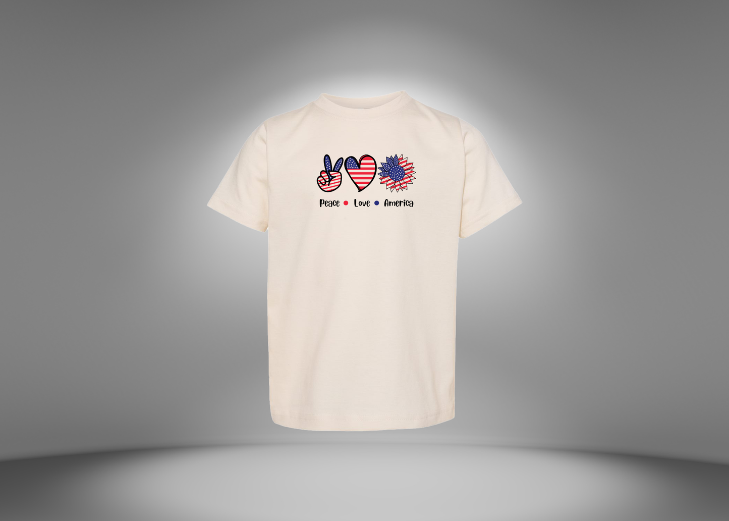 Peace Love America Toddler T-Shirt