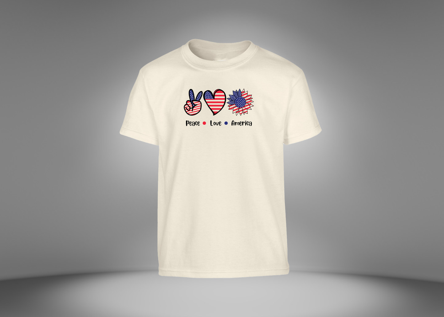 Peace Love America Youth T-Shirt