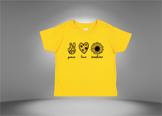 Peace, Love, Sunshine Toddler T-Shirt