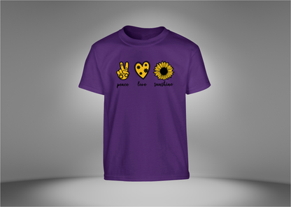 Peace, Love, Sunshine Youth T-Shirt