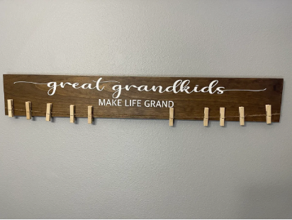 Great-grandkids: Make Life Grand Wood Sign