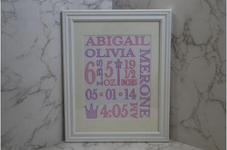 Baby Keepsake Frame