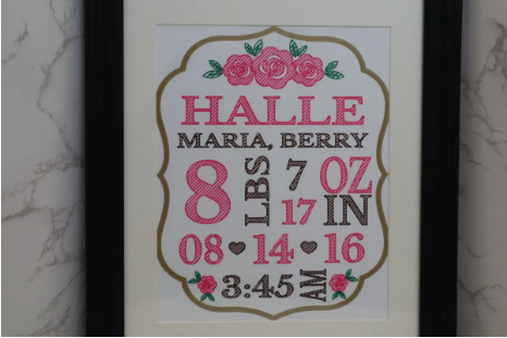 Baby Keepsake Frame