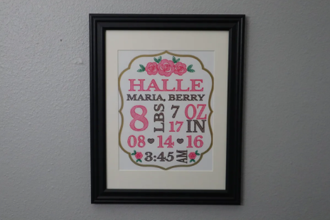 Baby Keepsake Frame