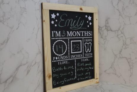 Baby Milestone Chalkboard