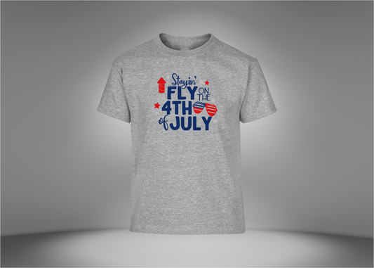 Stayin Fly on The 4th of July Youth T-Shirt