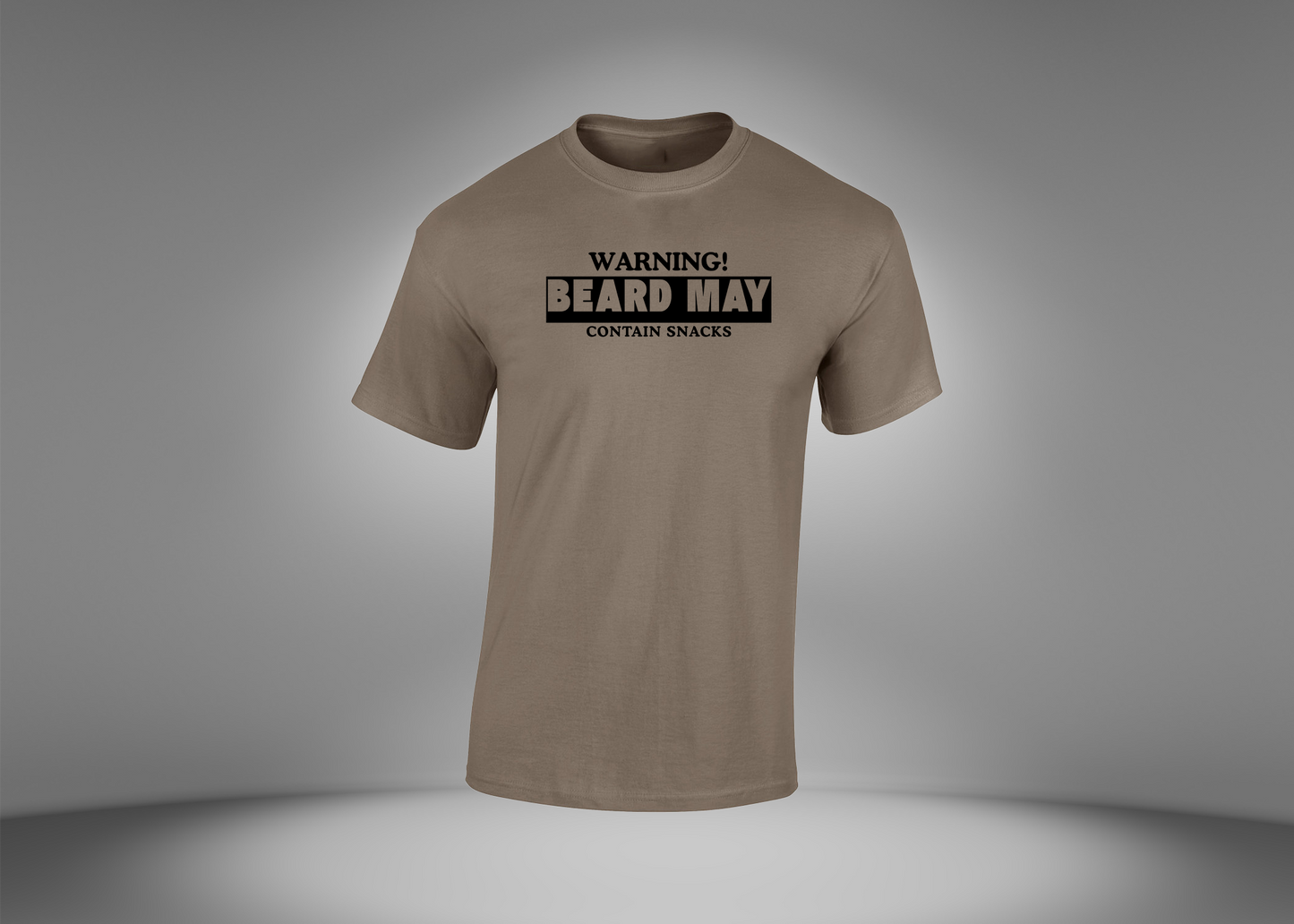 Warning! Beard May Contain Snacks Men's  T-Shirt